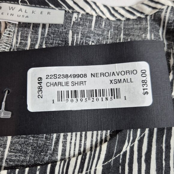 Bryn Walker Women's Tunic  Size Xs  Charlie Shirt  Asymmetrical Linen Blend (63) - Picture 5 of 10